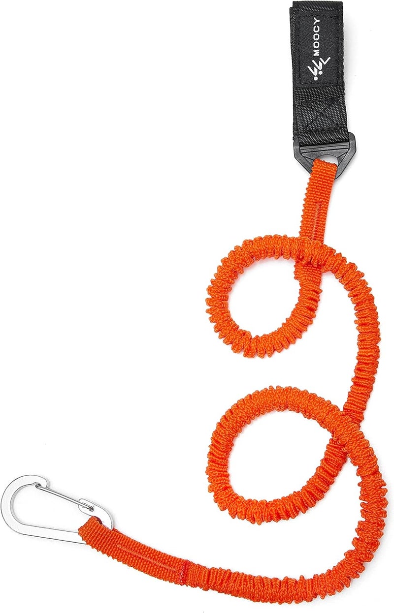 MOOCY Kayak Paddle Tether/Coiled Kayak Fishing Leash with Carabiner for Paddle, Rod SUP Kayaking Accessories - Image 1